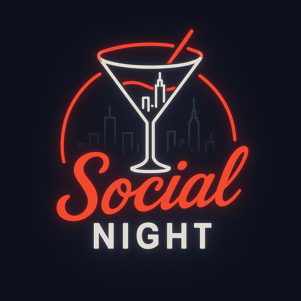 SocialNight Neon Logo